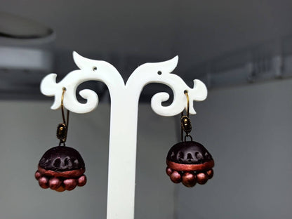 Terracotta Beautiful Boho Style Jhumkas