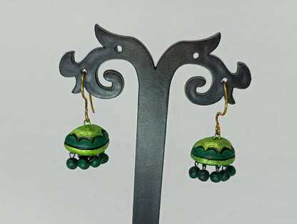 Terracotta Boho Style Jhumkas