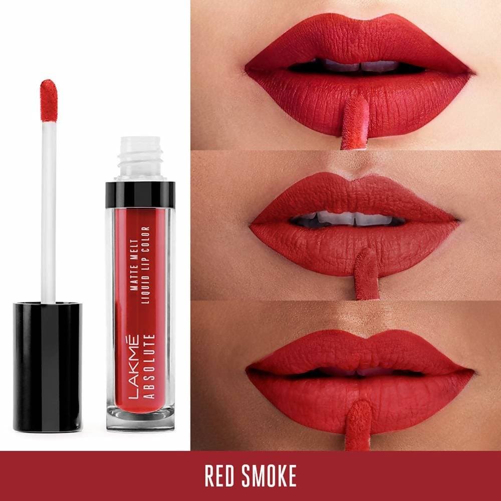Lakme Absolute Matte Melt Liquid Lip Color Red Smoke - 6 ml