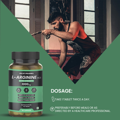 Jagat Pharma L-Arginine + Ashwagandha: Power & Balance Combo