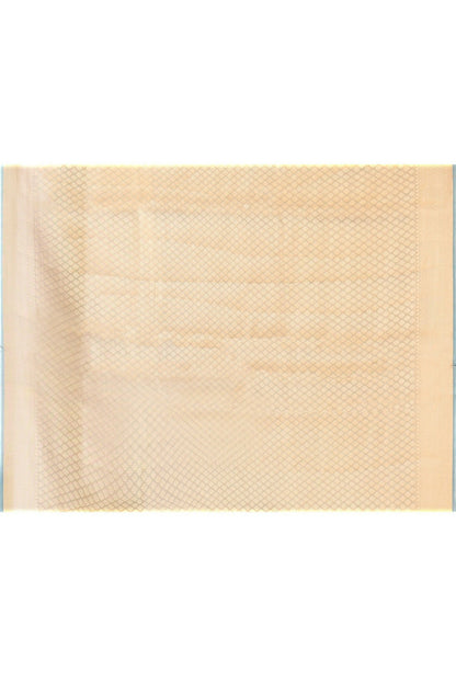 Joban Fashion Grey Pure Banarasi Tissue Saree