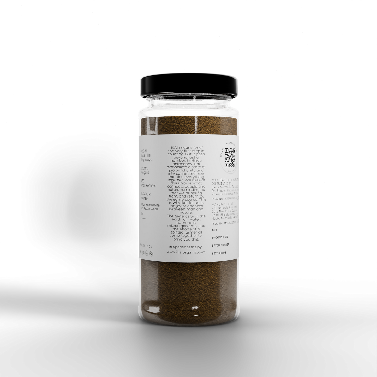 IKAI Natural Black Pepper Whole