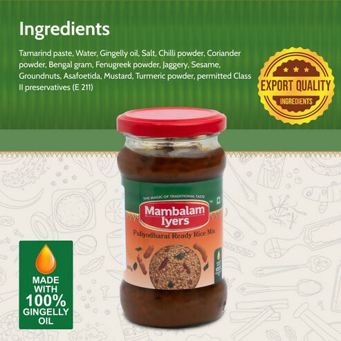 Mambalam Iyers Puliyodharai Ready Rice Mix