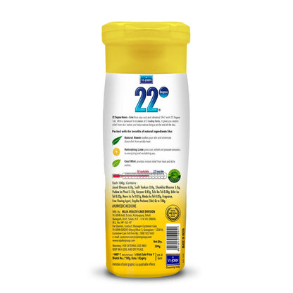 VI-JOHN 22 Degree Cooling Talc Beat the Heat Neem and Lime