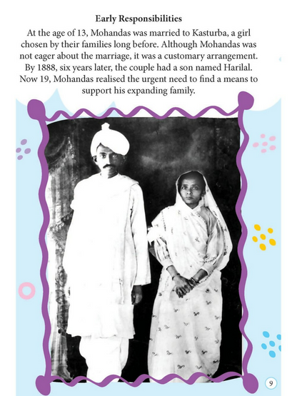 Dreamland Publications Mahatma Gandhi Icons of Inspiration Illustrated Biography For Kids