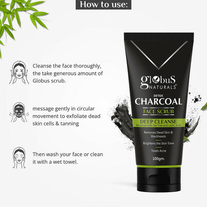 Globus Naturals Charcoal Scrub