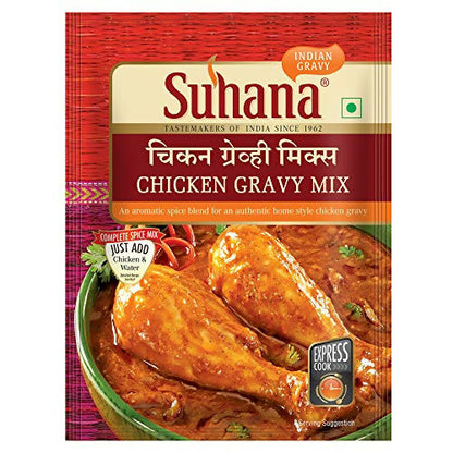 Suhana Spice Mixes - Chicken Gravy Mix, Butter Chicken Mix & Chicken Biryani Mix - Combo