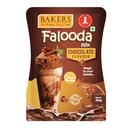 BAKERS Falooda Mix Powder - Chocolate, Mango And Strawberry