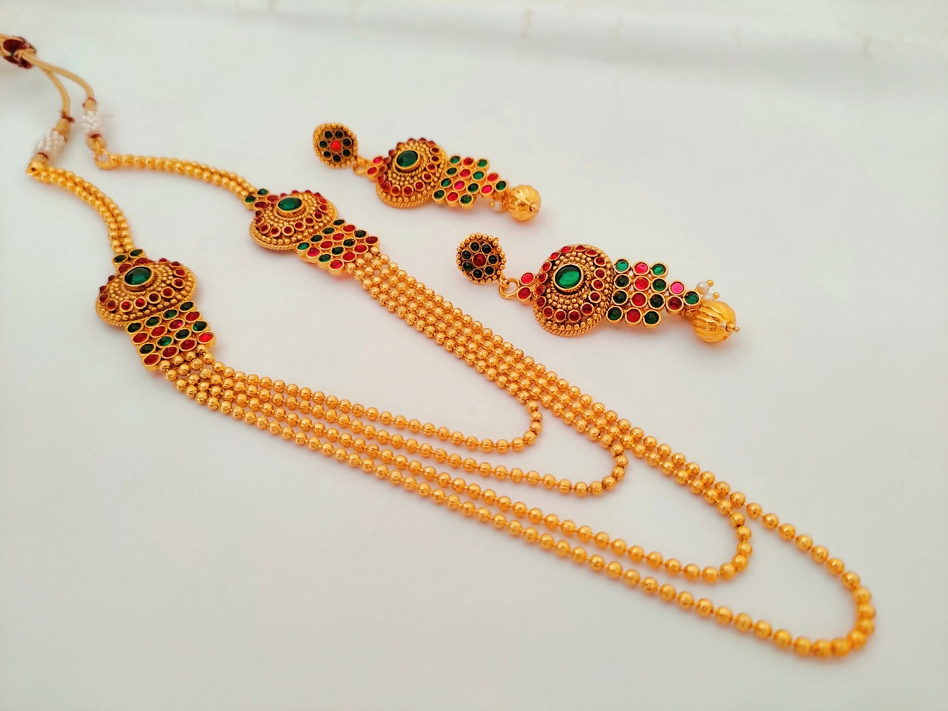 Multicolor kemp layer Necklace set