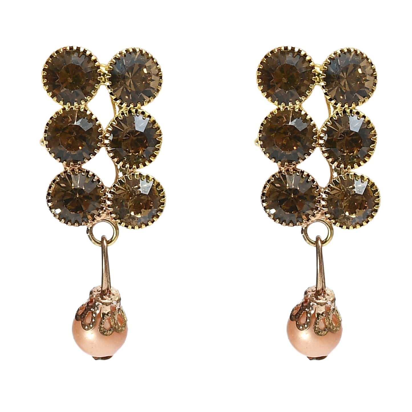Mominos Fashion Johar Kamal Gold-Polished Brass Finish Stone/Pearls Choker For Women (Golden)