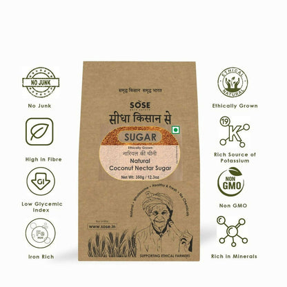 Gir Sidha Kisan Se Natural Coconut Nectar Sugar