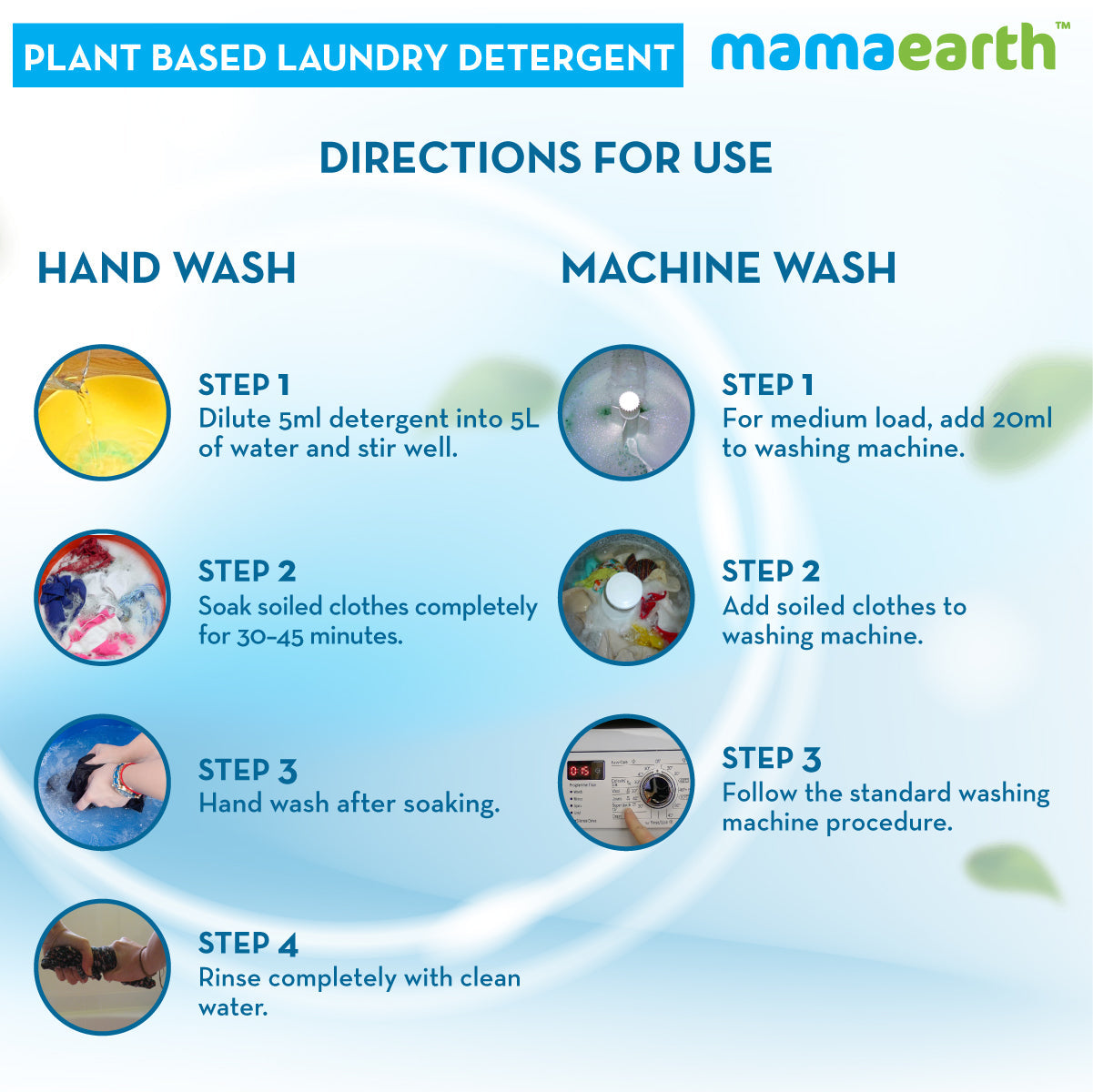 Mamaesrth Plant based laundry detergent - 200 ml