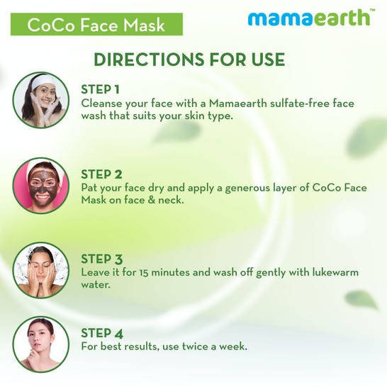 Mamaearth CoCo Face Mask with Coffee & Cocoa for Skin Awakening - 100 gms