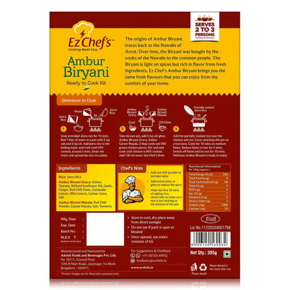 Ez Chef's Ambur Biryani Kit - Ambur's Famous Biryani
