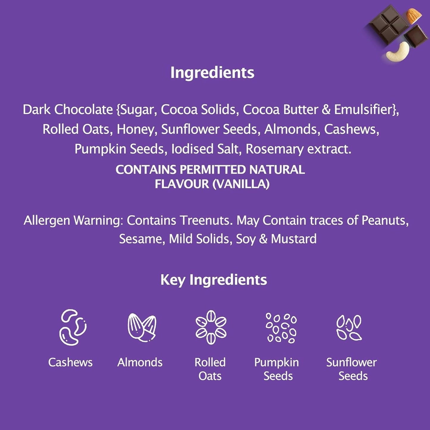 Munchilicious Granola - Dark Chocolate, Healthy & Nutritious Breakfast Cereal with Whole Nuts