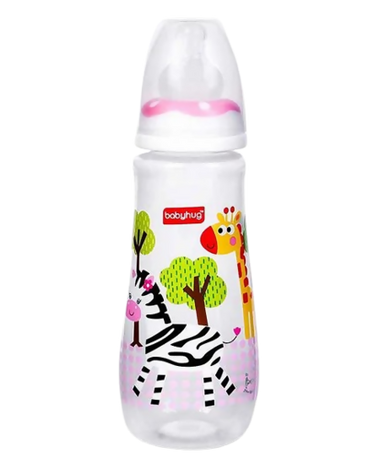 Babyhug Drop Anti- Colic Sterilizable Feeding Bottle Pink