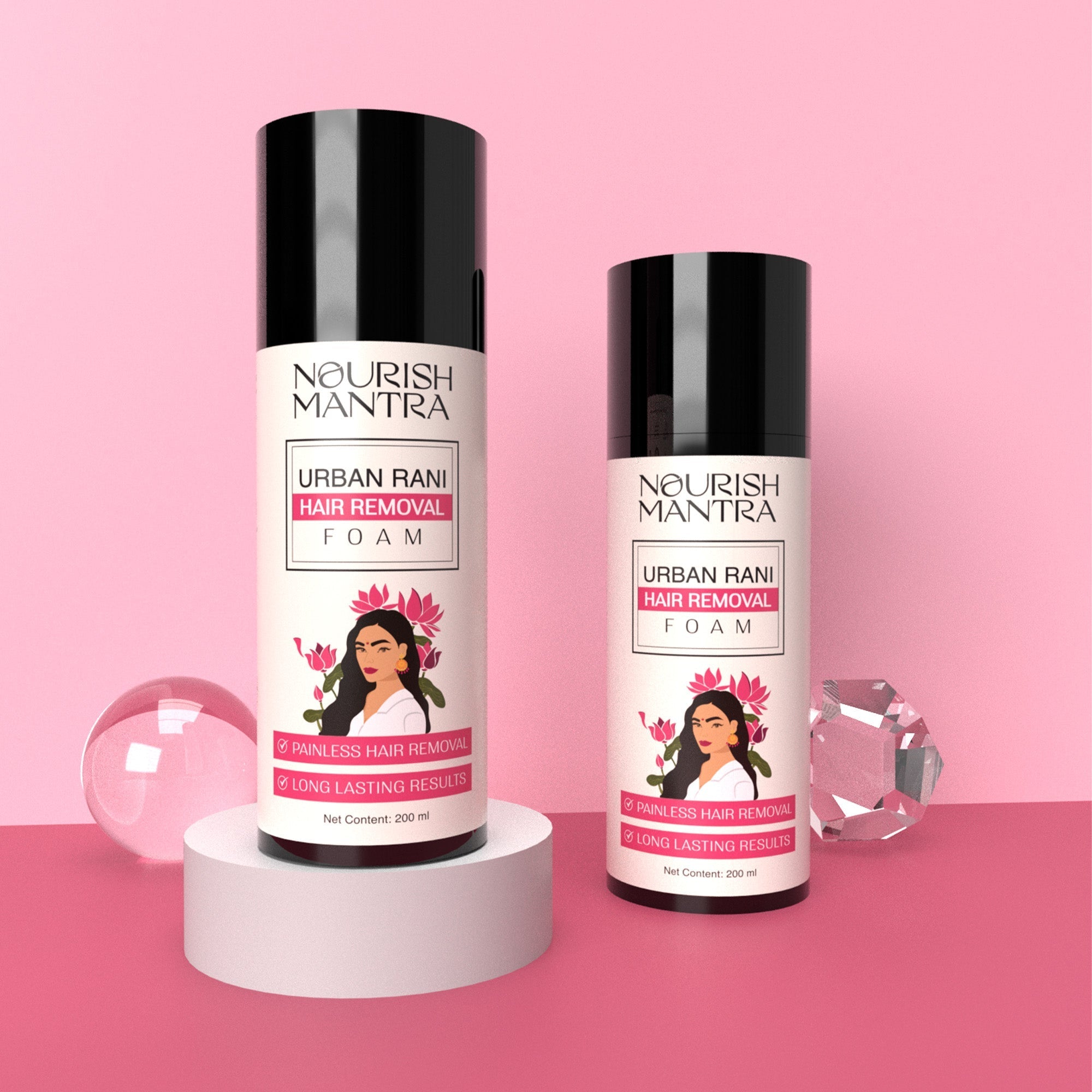 Nourish Mantra Urban Rani Hair Removal Foam - 200 ml