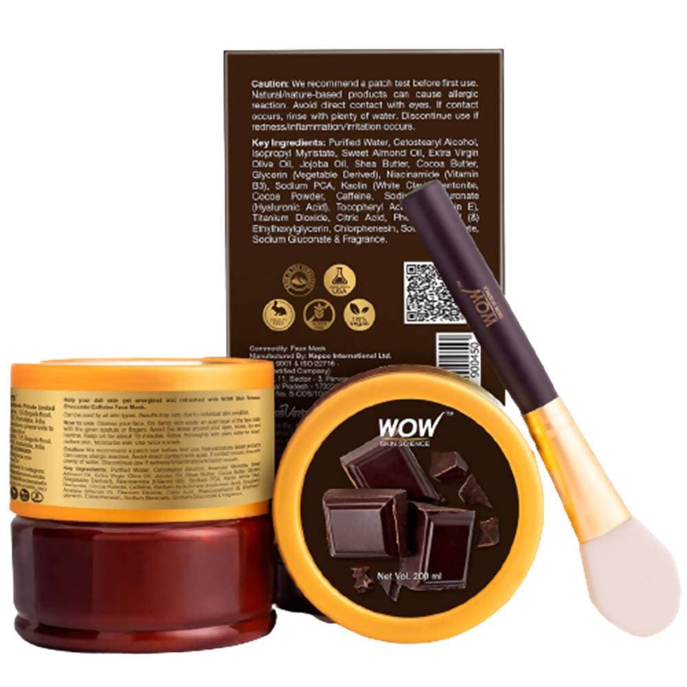 Wow Skin Science Chocolate Caffeine Face Mask - 200 ml