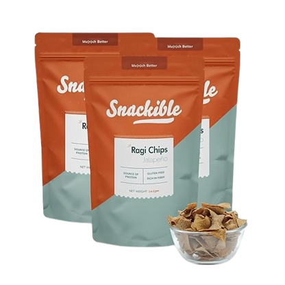 Snackible Jalapeno Ragi Chips