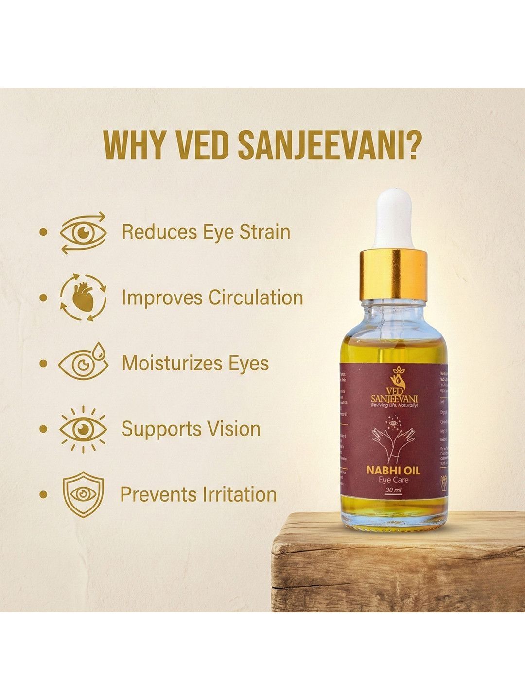 Ved Sanjeevani Eye Care Nabhi Oil
