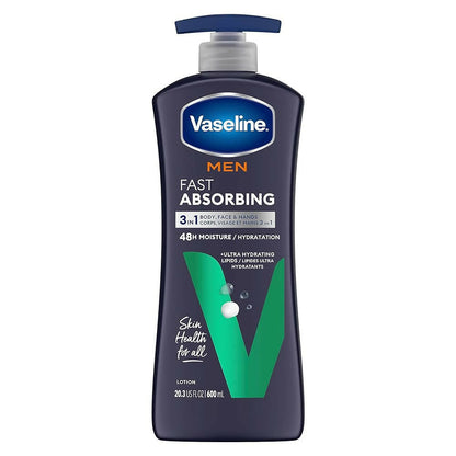 Vaseline Men Fast Absorbing Body and Face Lotion
