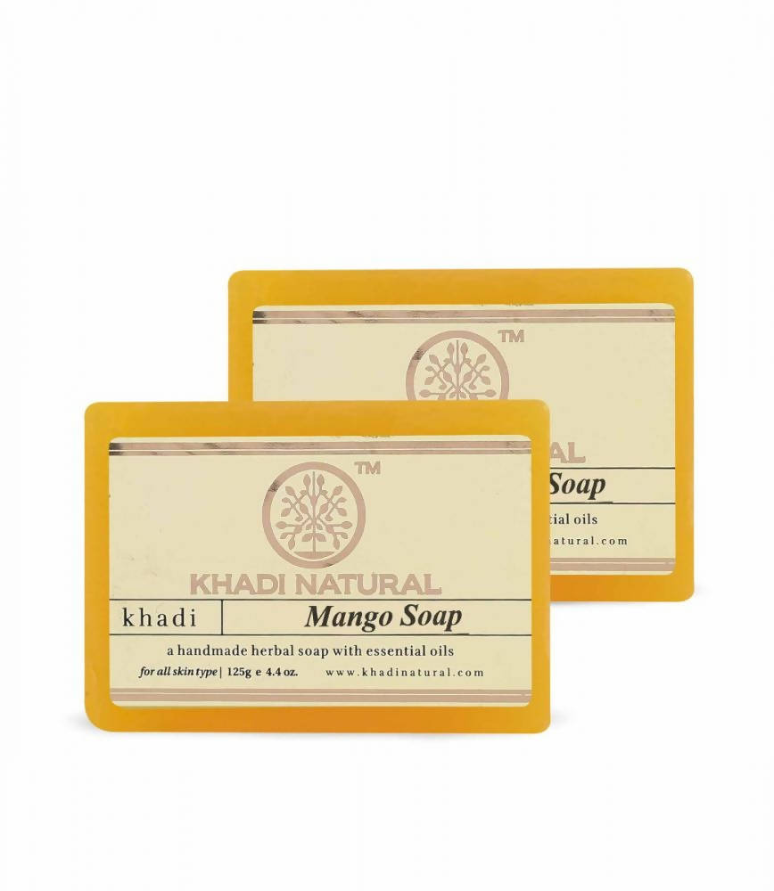 Khadi Natural Mango Soap - 125 gm - Pack of 2