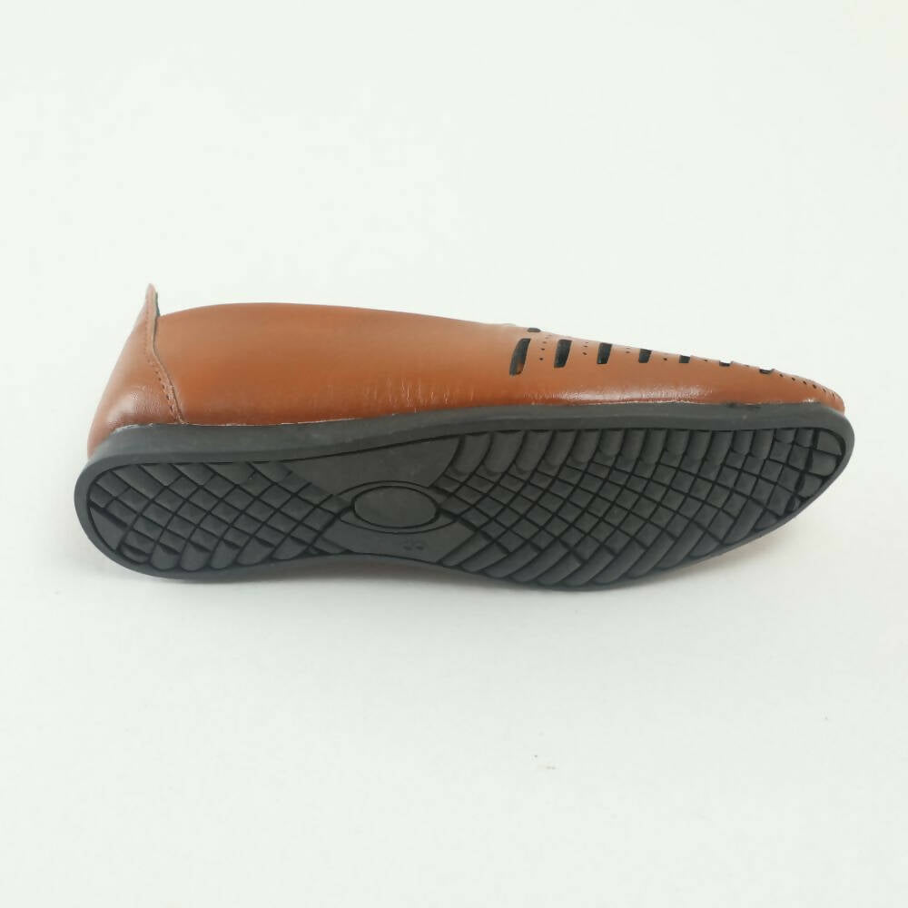 Tiny Bugs Boys Party & Ethnic Wear Mojari - Tan