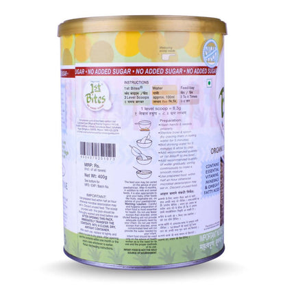 Pristine 1st Bites Organic Wheat Baby Cereal Stage-1 Tin