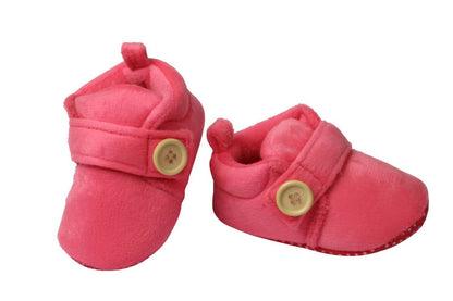 Tiny Bugs Unisex Soft Base Booties - Pink