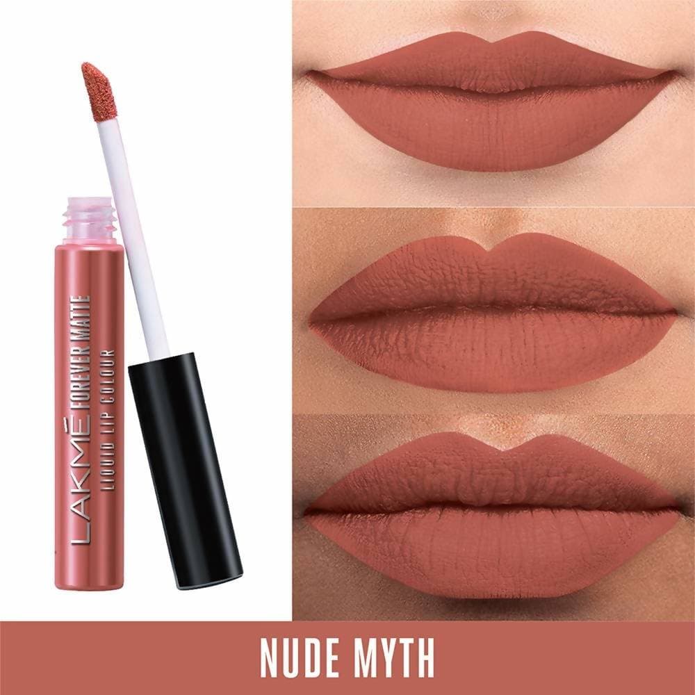 Lakme Forever Matte Liquid Lip Colour Nude Myth - 5.6 ml