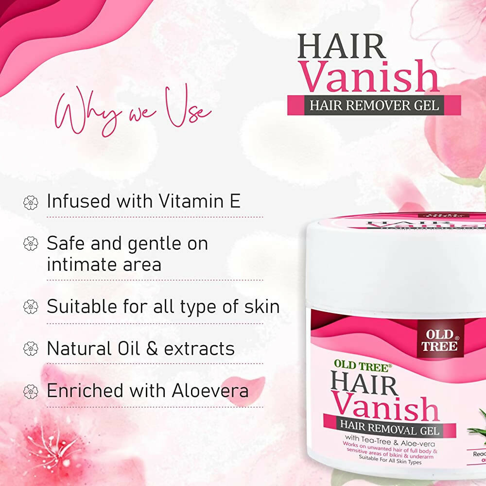 Old Tree Hair Vanish Hair Removal Gel with Aloe Vera & Tea Tree