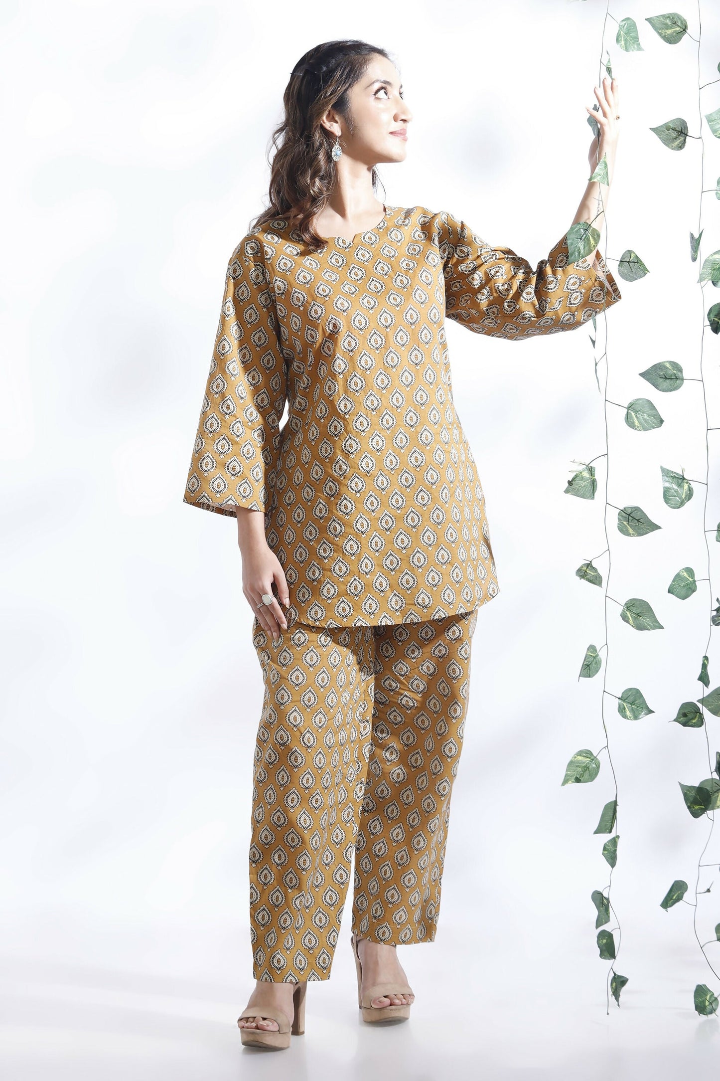 Breathables Yellow Butta Cotton Co-Ord Set