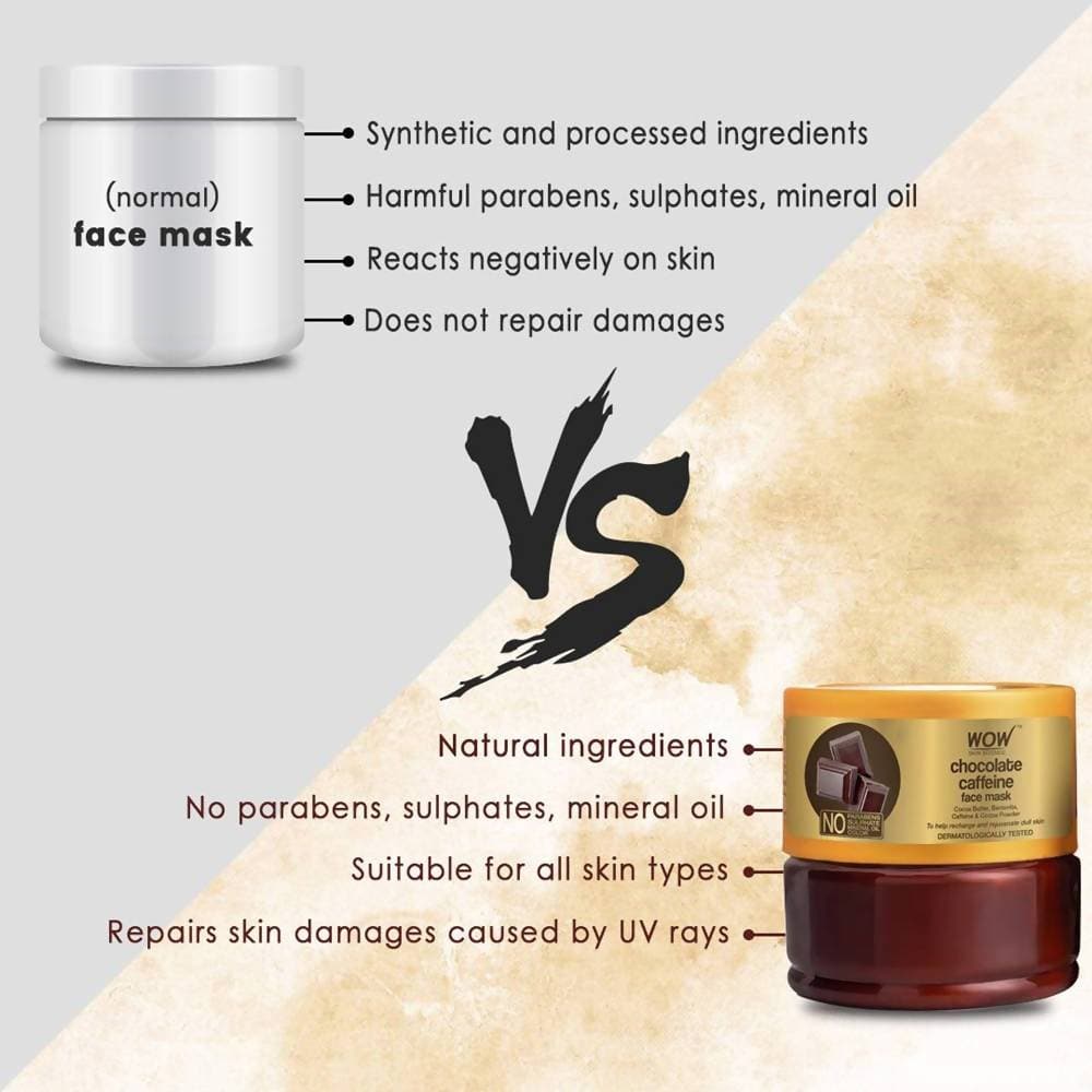 Wow Skin Science Chocolate Caffeine Face Mask - 200 ml