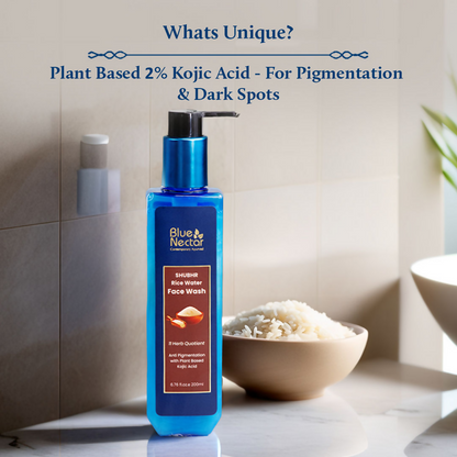 Blue Nectar 2% Kojic Acid Face Wash With Mushroom & Rice Water