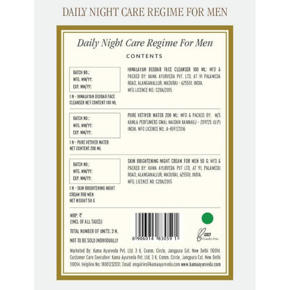Kama Ayurveda Daily Night Care Regime For Men