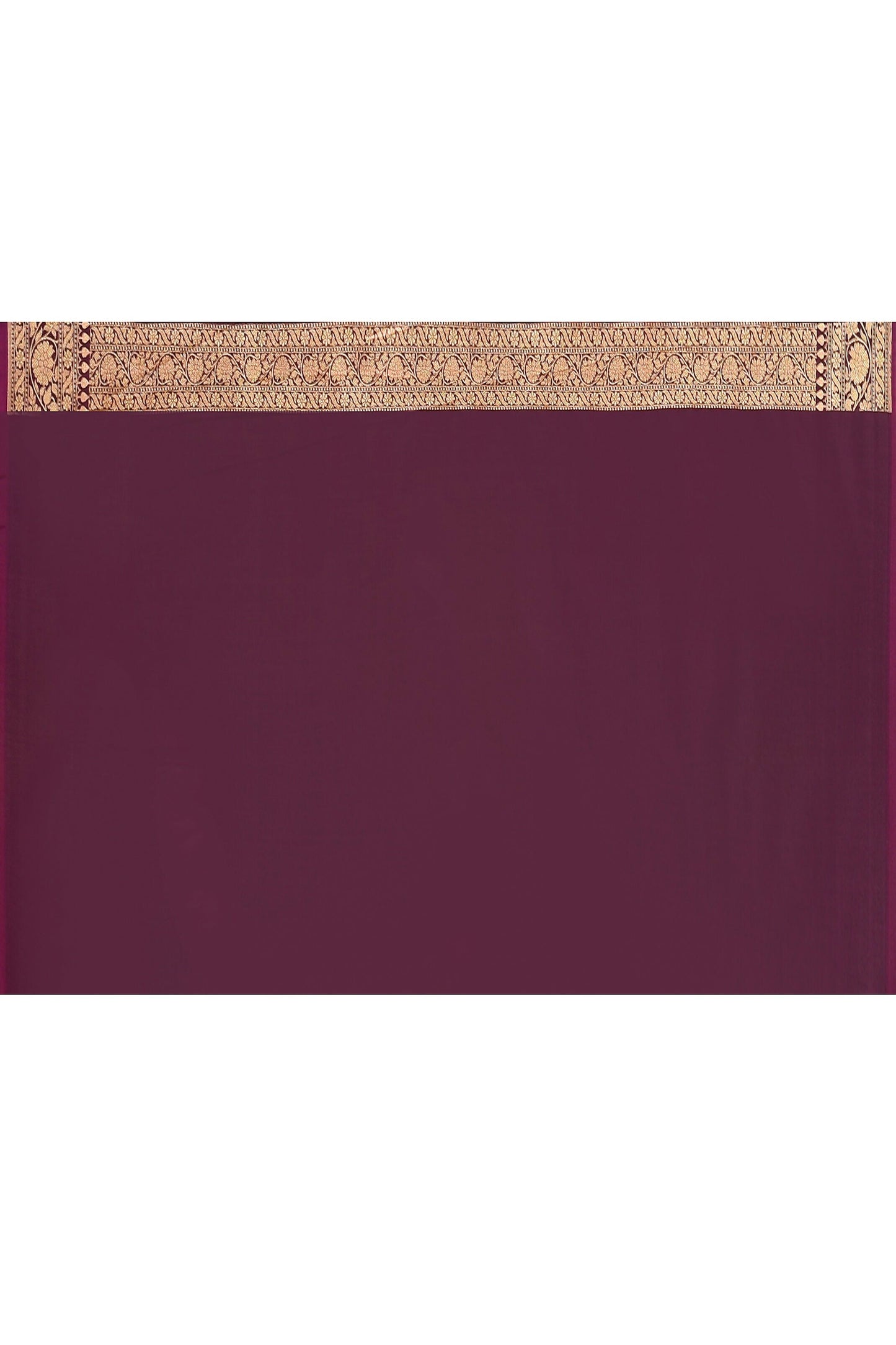 Joban Fashion Wine Banarasi Soft Pure Handloom Banarasi Silk Saree