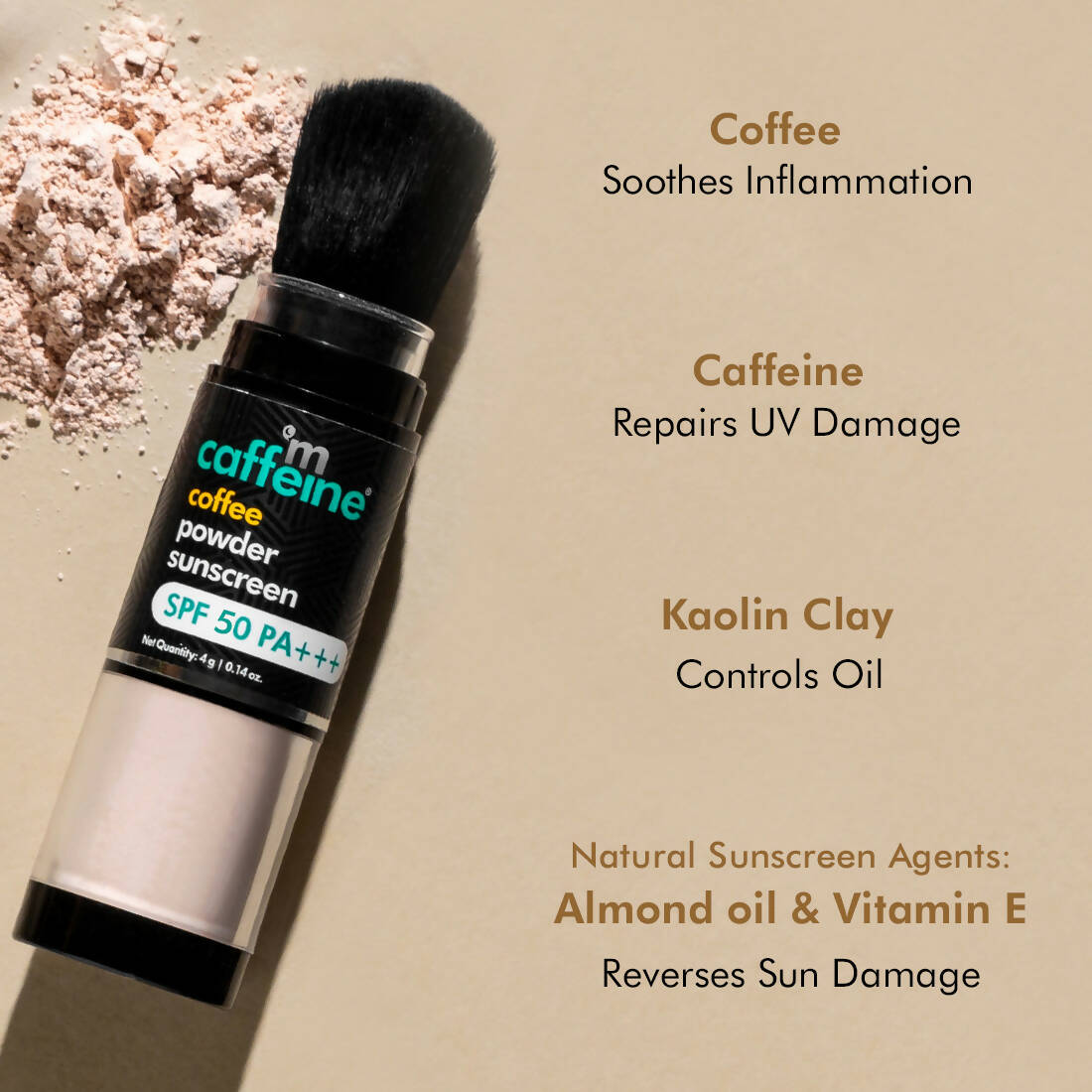 mCaffeine Coffee Powder Sunscreen SPF 50 PA+++