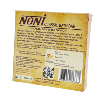 Chek Organics Body Hues Noni Fruit Classic Bath Bar