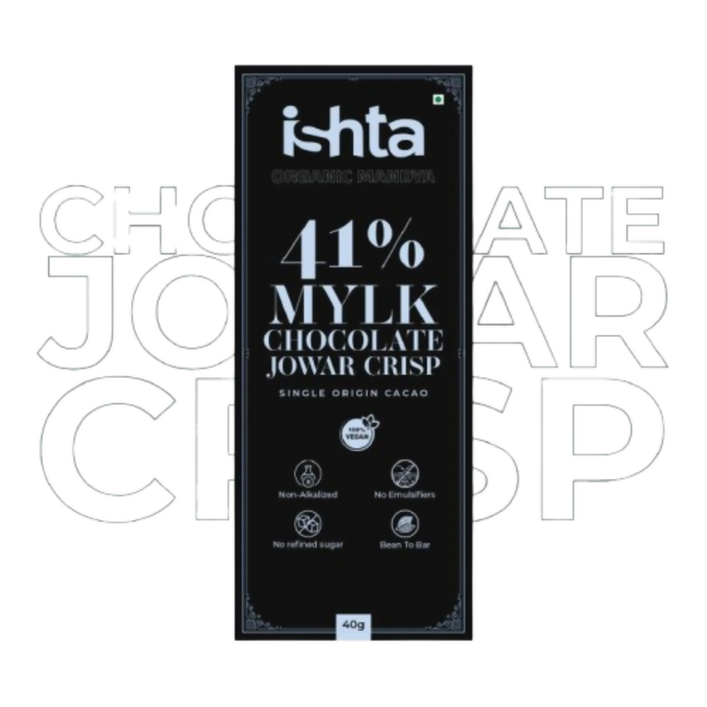 Organic Mandya 41% Mylk Chocolate with Jowar crisp