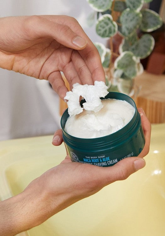 The Body Shop Maca Root & Aloe Softening Shaving Cream For Men - 200 ml