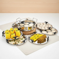 Vinod Doniv Titanium Triply Stainless Steel Multi Kadhai 6 Plates Idli Steamer Induction