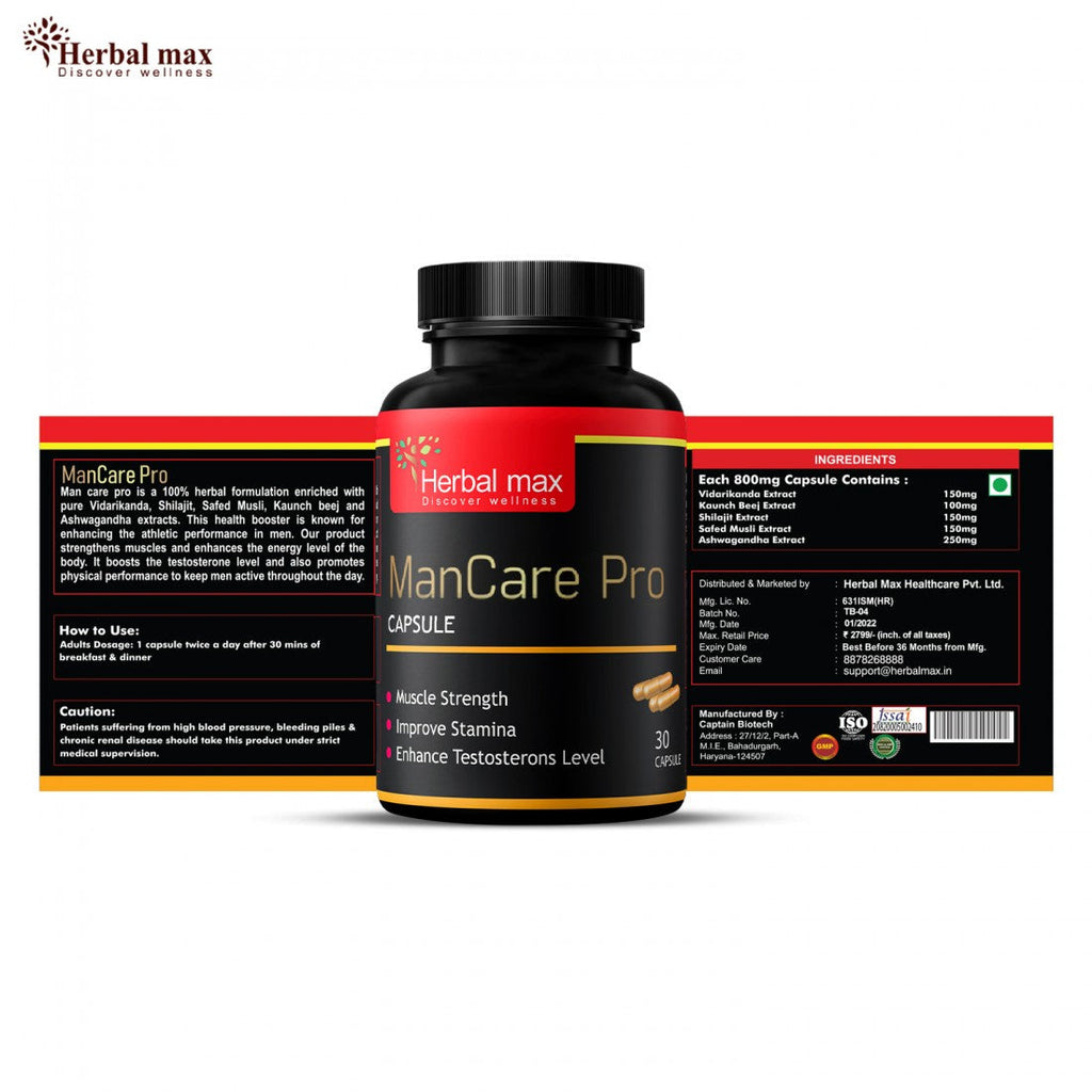 Herbalmax Man-Care-Pro-Capsule - 30 Capsules