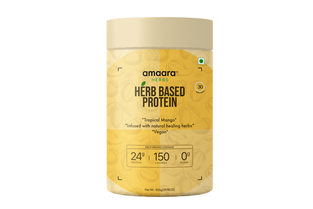 Amaara herbs Herb Based Protein Tropical Mango - 600 gms