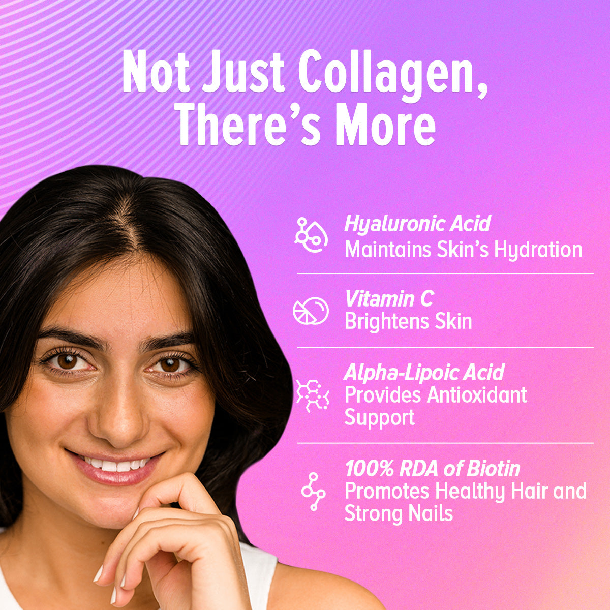 GNC Marine Collagen Powder + Women's Hair Skin & Nails