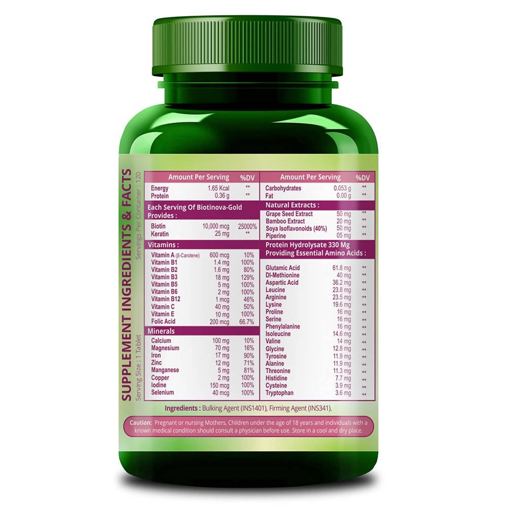 Himalayan Organics Biotin - 120 tabs