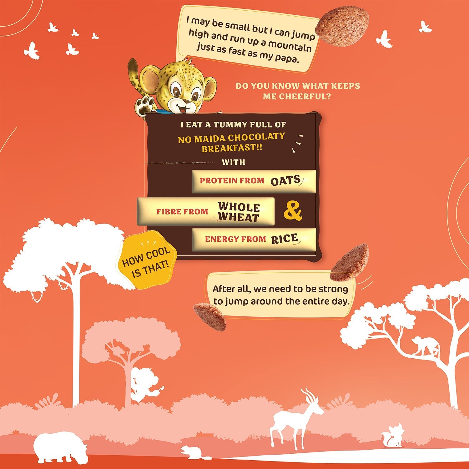 Bagrry's  Choco+ with 3 Great Grains - 375 gms