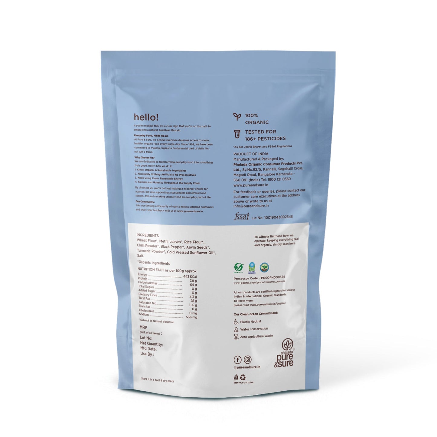 Pure & Sure Organic Methi Sticks