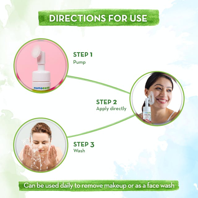 Mamaearth Micellar Water Foaming Makeup Remover For Cleaning Makeup - 150 ml