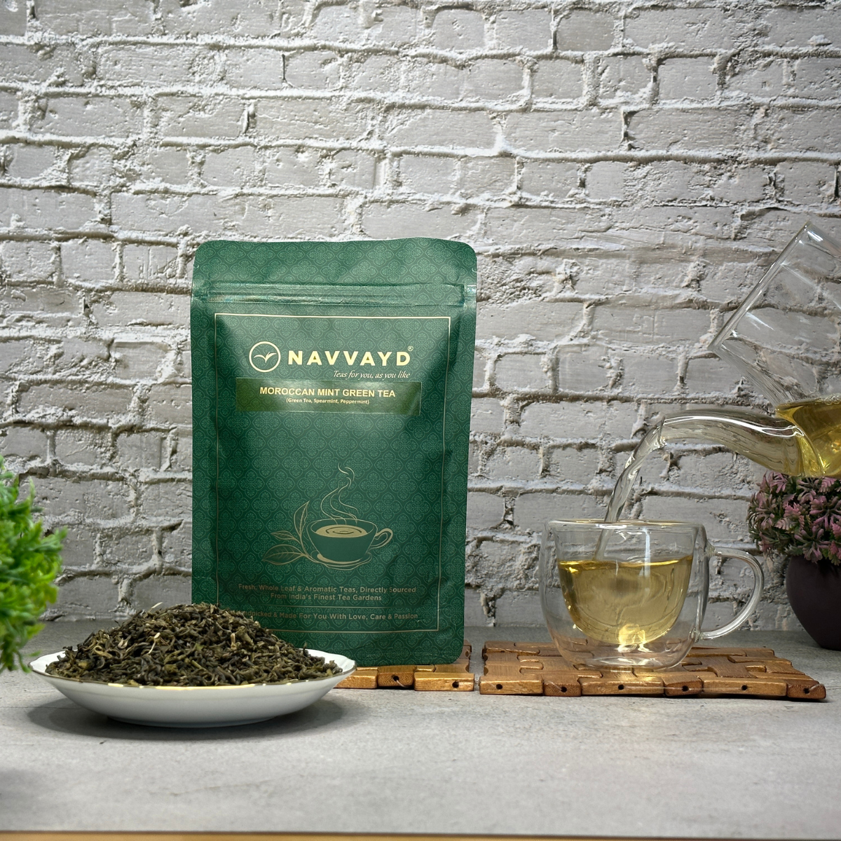 Navvayd Moroccan Mint Green Tea - 100 gms