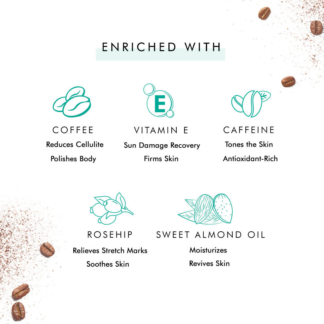 mCaffeine Raw Coffee Body Polishing Oil - 100 ml